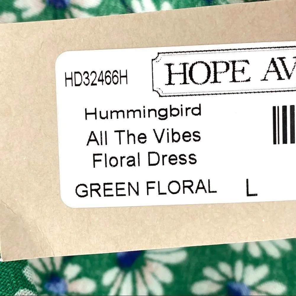 Hummingbird Women's All the Vibes Floral Dress - L